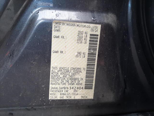 1N4AL3AP8FN342404 Nissan ALTIMA 2.5