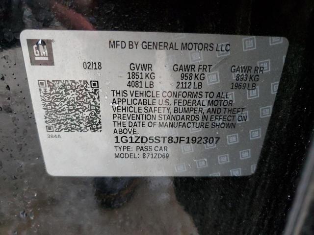 2018 CHEVROLET MALIBU LT - 1G1ZD5ST8JF192307