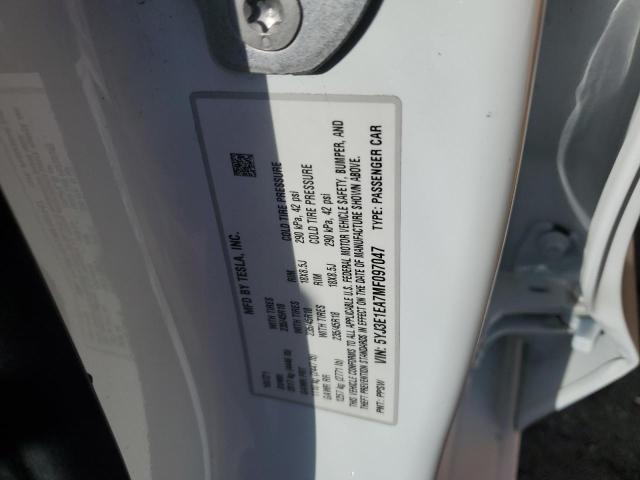 5YJ3E1EA7MF097047 Tesla MODEL 3