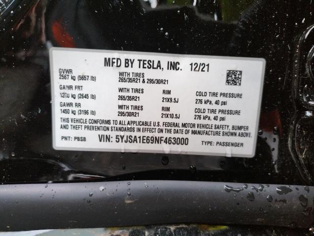 5YJSA1E69NF463000 Tesla MODEL S