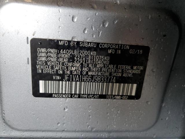 JF1VA1H66J9833774 Subaru Wrx Limited