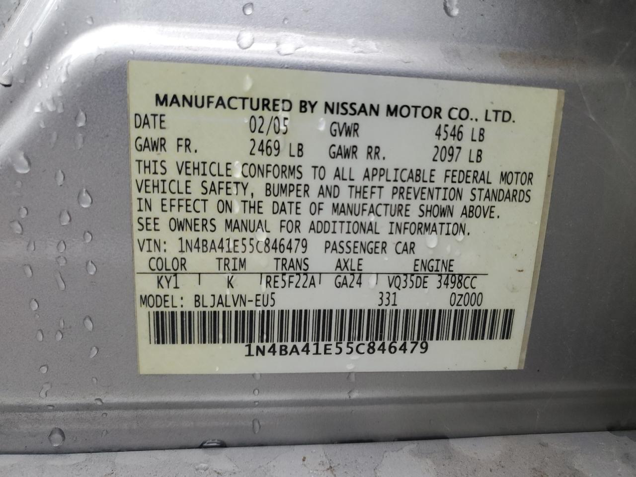 2005 Nissan Maxima - Image 12