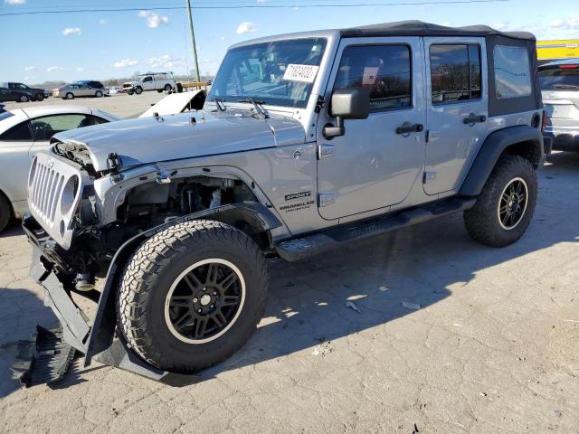 2014 Jeep Wrangler Unlimited Sport Серебряный vin: 1C4HJWDG1EL106733