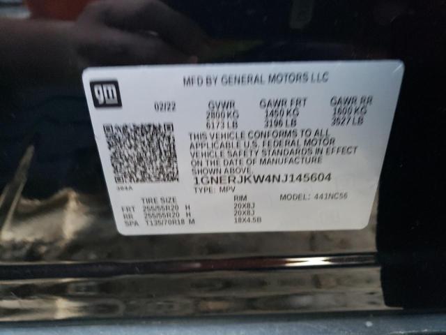 2022 CHEVROLET TRAVERSE R 1GNERJKW4NJ145604