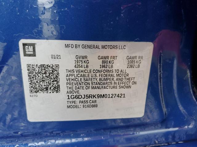 2021 CADILLAC CT4 LUXURY - 1G6DJ5RK9M0127421