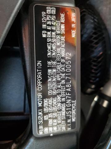 2020 SUZUKI GSX-R600 - JS1GN7FA8L7100572