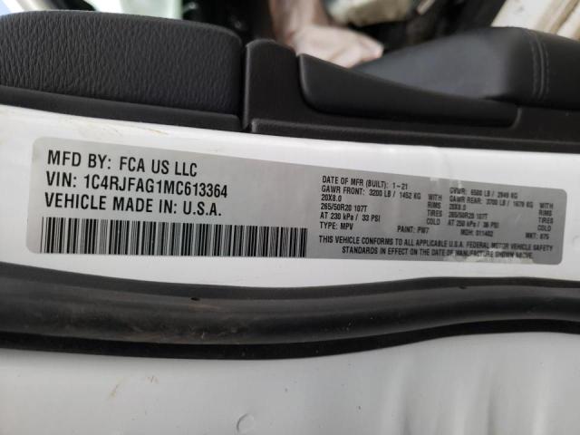 1C4RJFAG1MC613364 Jeep Grand Cherokee Laredo