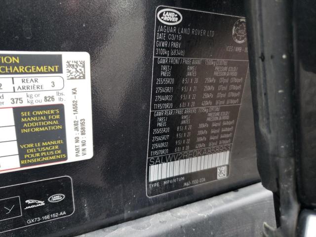 SALWV2RE0KA858953 Land Rover Range Rover Sport Supercharged Autobiography