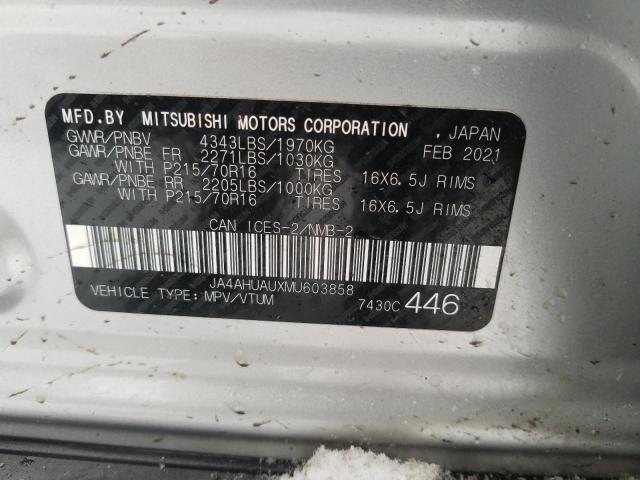 2021 MITSUBISHI RVR ES JA4AHUAUXMU603858