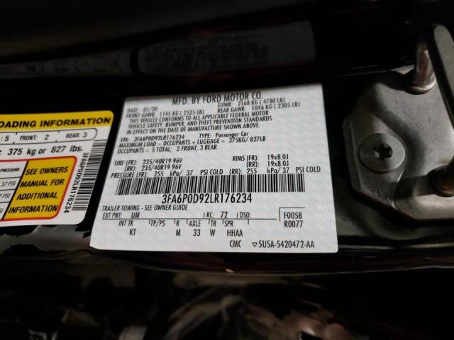 2020 FORD FUSION TIT - 3FA6P0D92LR176234