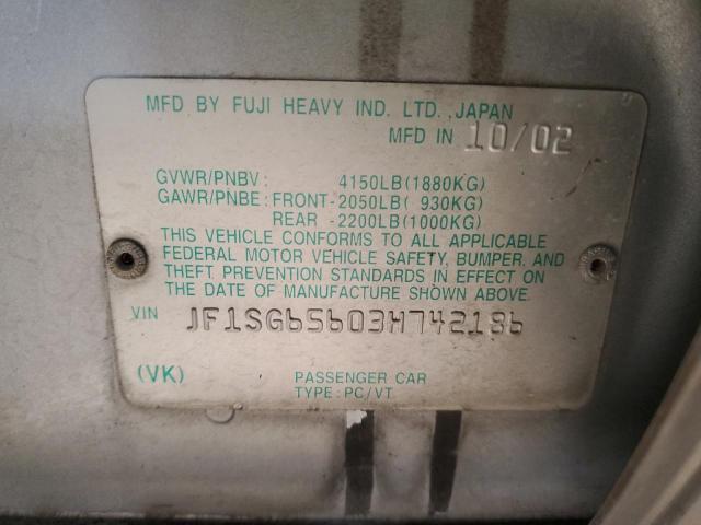 JF1SG65603H742186 Subaru Forester 2.5xs