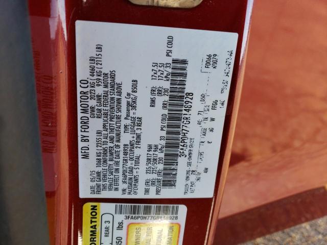 2016 FORD FUSION SE - 3FA6P0H77GR148928