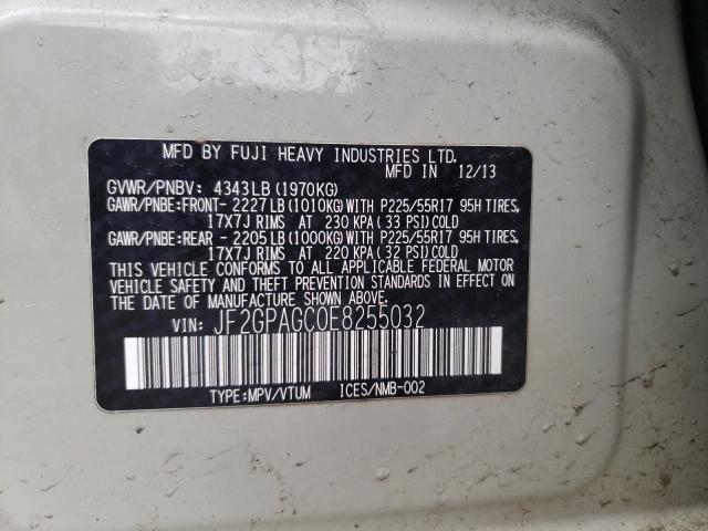 JF2GPAGC0E8255032 Subaru Xv Crosstrek 2.0 Limited