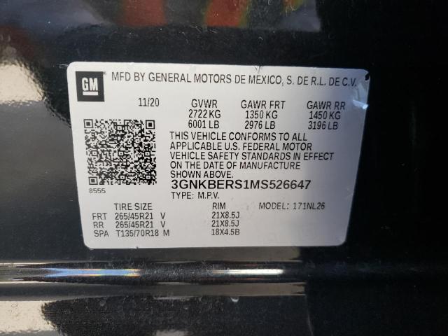 2021 CHEVROLET BLAZER RS - 3GNKBERS1MS526647