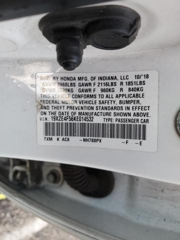 2019 HONDA INSIGHT EX - 19XZE4F56KE014532