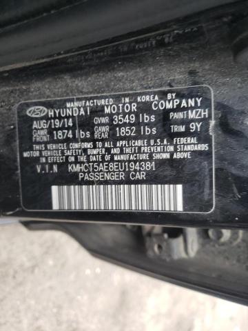 KMHCT5AE8EU194381 Hyundai ACCENT GLS