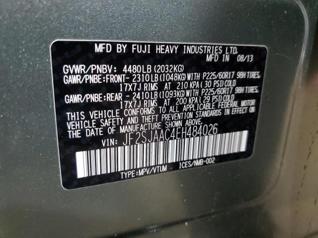 JF2SJAAC4EH484026 Subaru Forester 2.5i