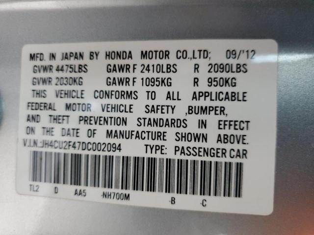 JH4CU2F47DC002094 Acura TSX