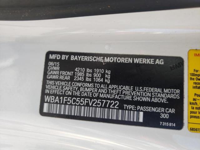 2015 BMW 228 I WBA1F5C55FV257722