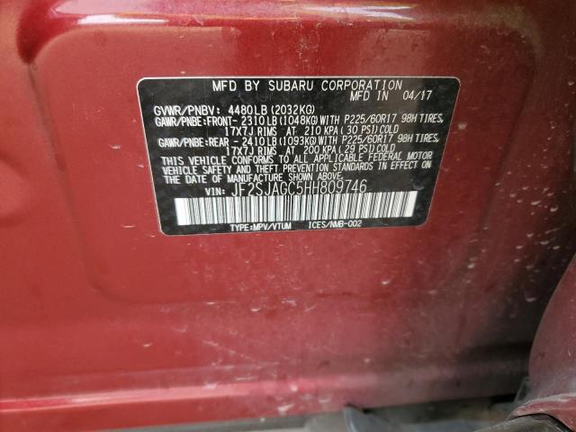 JF2SJAGC5HH809746 Subaru Forester 2.5i Premium
