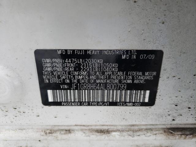 JF1GR8H64AL800799 Subaru Impreza Wrx Sti