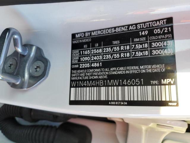2021 MERCEDES-BENZ GLB 250 4M - W1N4M4HB1MW146051
