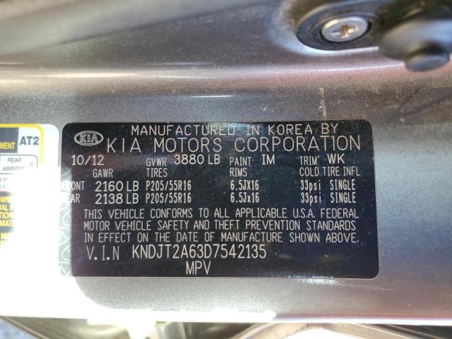 KNDJT2A63D7542135 KIA SOUL +