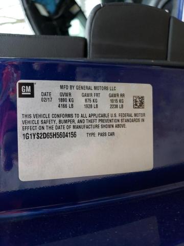 2017 CHEVROLET CORVETTE Z - 1G1YS2D65H5604156