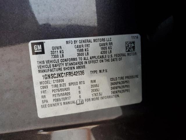 2015 CHEVROLET SUBURBAN C - 1GNSCJKC1FR542636