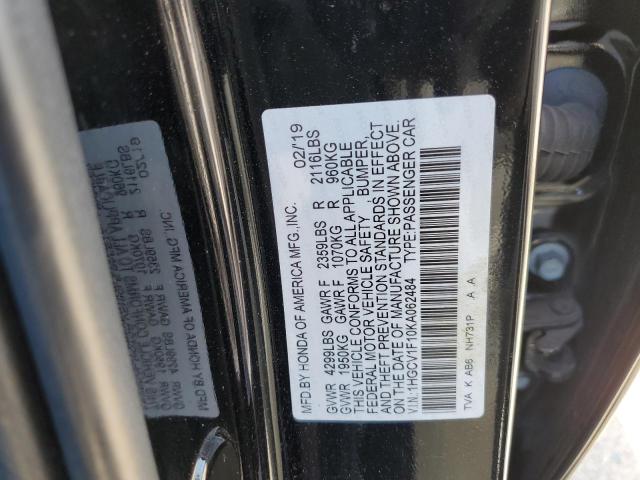 2019 HONDA ACCORD LX - 1HGCV1F10KA062484