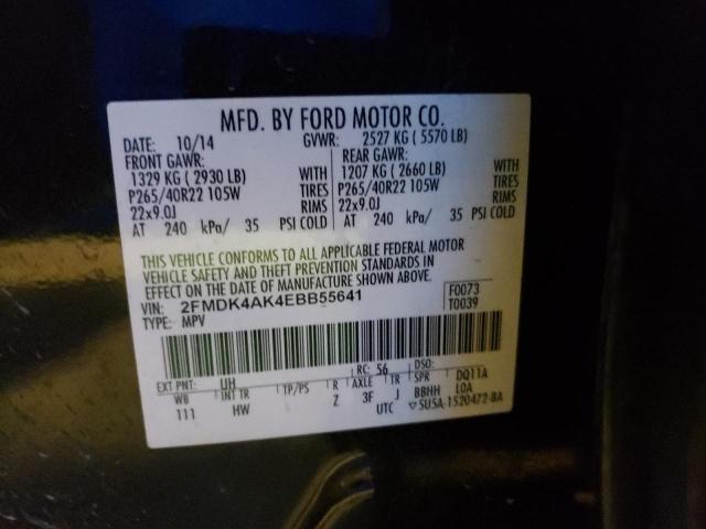 2FMDK4AK4EBB55641 Ford EDGE SPORT