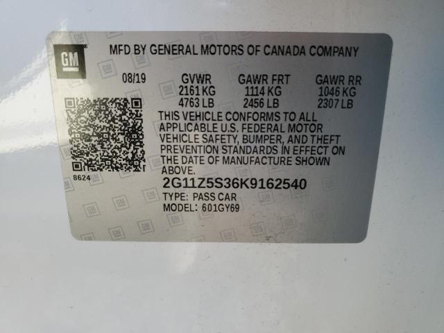 2019 CHEVROLET IMPALA LT - 2G11Z5S36K9162540