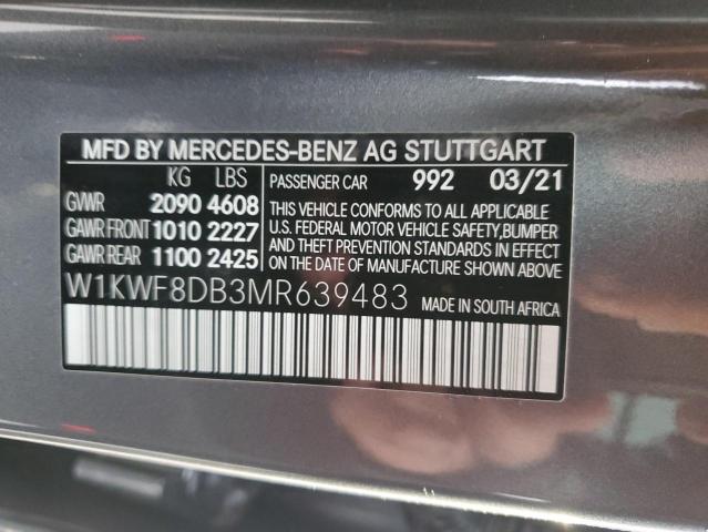 2021 MERCEDES-BENZ C 300 W1KWF8DB3MR639483