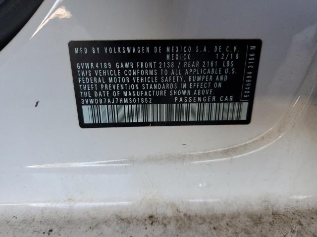 2017 VOLKSWAGEN JETTA SE - 3VWDB7AJ7HM301852