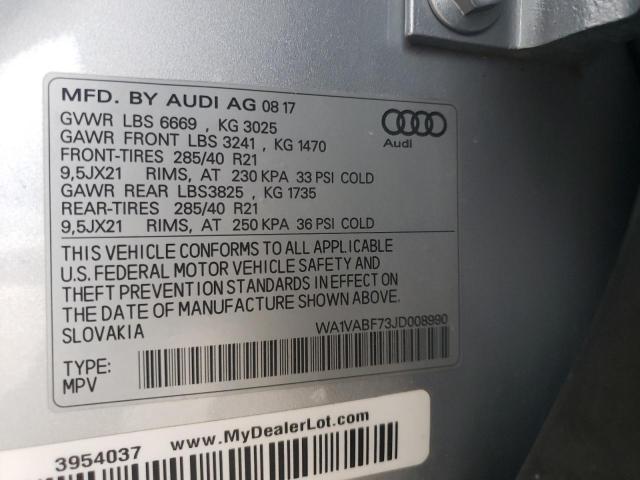 VIN WA1VABF73JD008990 2018 Audi Q7, Prestige no.13