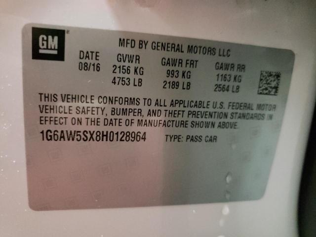 2017 CADILLAC CTS - 1G6AW5SX8H0128964