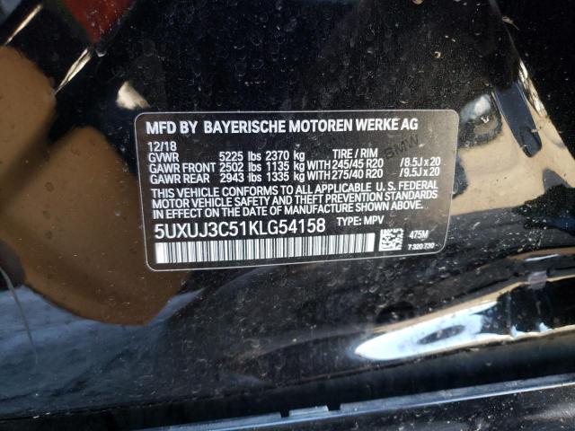 2019 BMW X4 XDRIVE3 - 5UXUJ3C51KLG54158