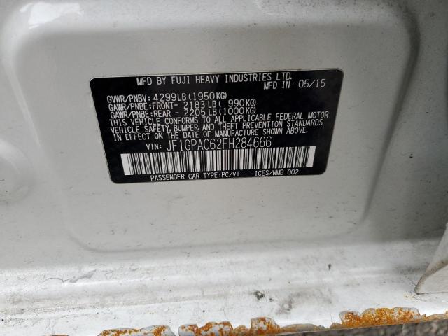 2015 SUBARU IMPREZA PR - JF1GPAC62FH284666
