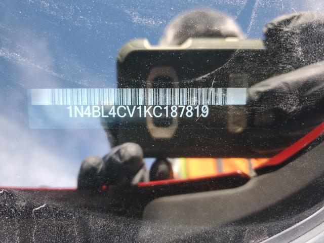2019 NISSAN ALTIMA SR - 1N4BL4CV1KC187819