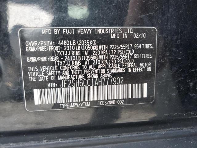 JF2SH6CC1AH777902 Subaru Forester 2.5x Premium