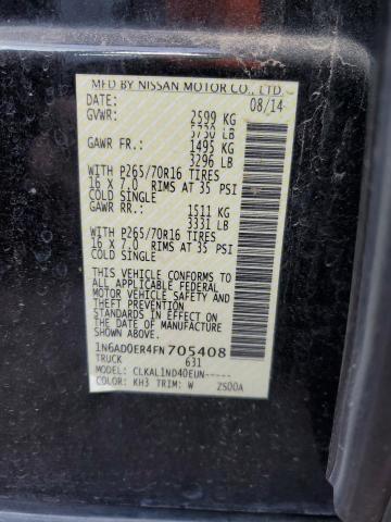 1N6AD0ER4FN705408 Nissan FRONTIER S