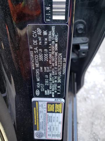 3KPFL4A76JE220224 KIA FORTE LX