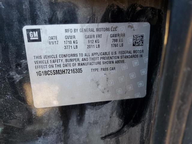 1G1BC5SM3H7216305 Chevrolet CRUZE LS