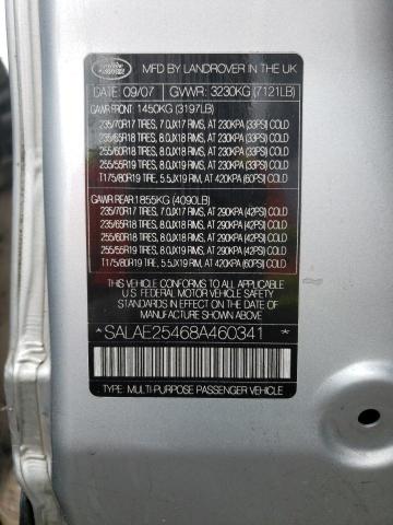 SALAE25468A460341 Land Rover LR3 SE