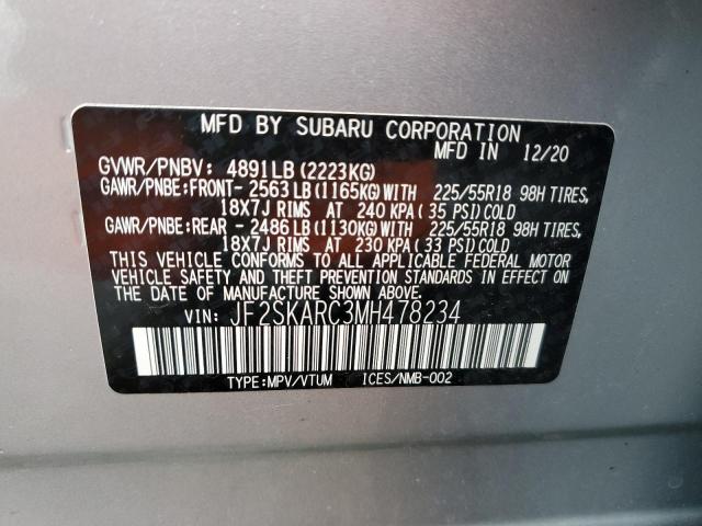 JF2SKARC3MH478234 Subaru Forester Sport