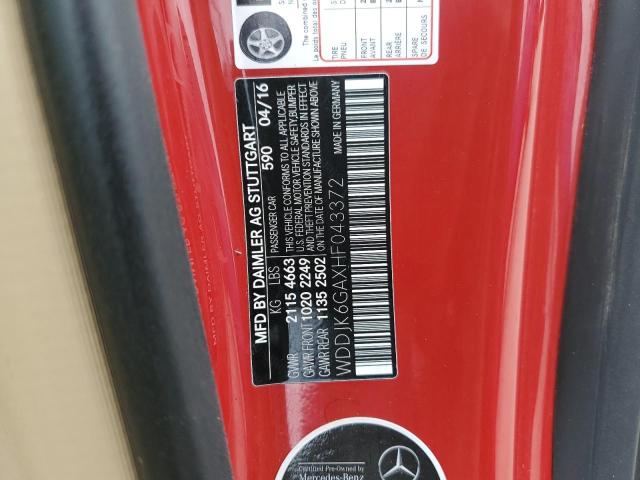 2017 MERCEDES-BENZ SL 450 WDDJK6GAXHF043372