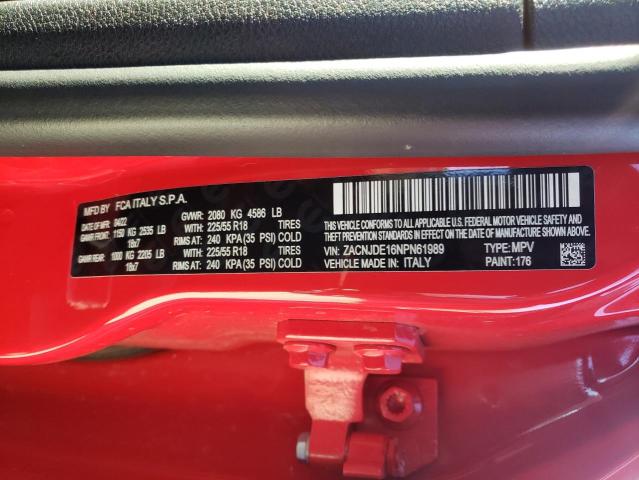 2022 JEEP RENEGADE A - ZACNJDE16NPN61989