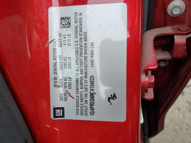 1G4PR5SK5C4194629 Buick Verano Convenience
