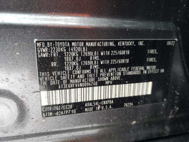 2022 TOYOTA RAV4 XSE - 4T3E6RFV4NU094740