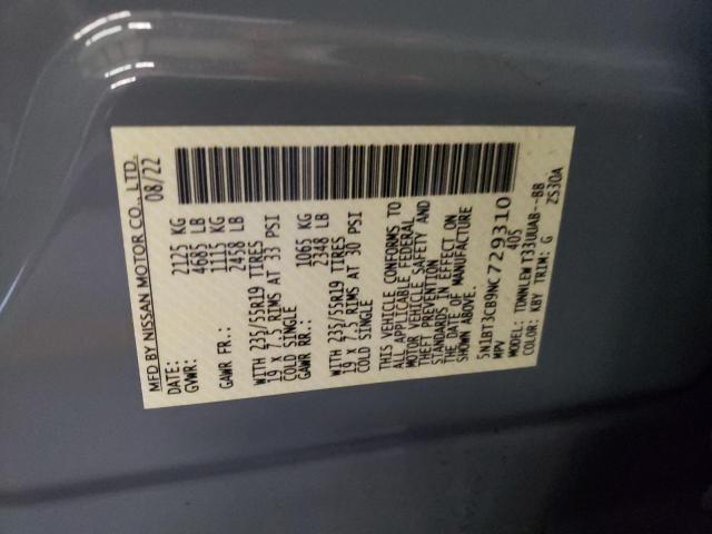 2022 NISSAN ROGUE SL - 5N1BT3CB9NC729310